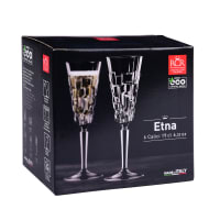 Coffret de 2 flûtes à champagne en cristal de Bohême 24% PbO de la
