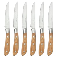 Couteau à Steak Marron 11 Cm Pcs 6 Marietti - Leroy Merlin