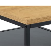 Table basse effet bois et métal noir 105 cm bois Tim Maisons du Monde — free download
