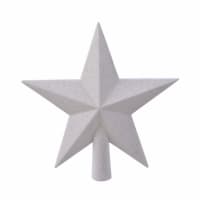 Punta Per Albero Di Natale A Stella Dorata, In Plastica, Decorata Con Glitter, Altezza 23 Cm