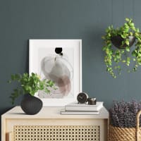 Vaso Decorativo In Gres Nero | Forma Irregolare 33 Cm | Vaso Moderno Per Casa | Beliani