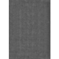 Lot De 4 Tapis Gitans Lavables - Forme Ovale, Fleur Gris Foncé - Antidérapants