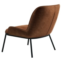 Ball & Cast Poltrona Mid Century In Ecopelle Marrone, Struttura In Metallo – Stile Retrò - 4