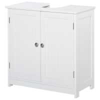 kleankin Armadio murale, mobile bagno con armadio a portess e vano aperto, dim. 60 x 19,5 x 52,5