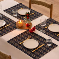 ANAZOZ Set 4 Tovagliette Americane Rotonde
