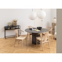 Console Meuble, Console d'entrée de Couloir, Tables d'entrée de 110×30×80 cm Table de canapé étroite pour Salon, Blanc + Or