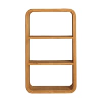 Gicos Mensola Quadrata da Parete pensile scaffale in Legno MDF da Muro Colore wengè 25 * 25 * 4 cm DOU-788932