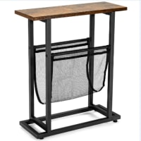 Homcom - Table d'appoint étagère 2 niveaux - Coins arrondis - Patins