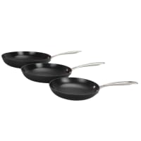 Set De 3 Poêles Greblon Céramique Cuivré - 20, 24 Et 28 Cm - Aluminium Forgé, Antiadhésif Sans PFOA - Compatible Induction