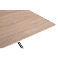Mesa de comedor tapa 25 mm de grosor color roble estructura metalica cropped-2
