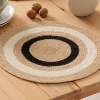 GleeNflux Set Di 6 Tovagliette Americane In Tessuto - Forma Rotonda, Diametro 30,5 Cm, Lavabili