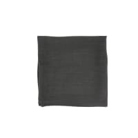 Lot de 4 serviettes de table toile de coton fusain 45x45 Louis