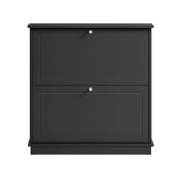 WEECRON Scarpiera Organizer Armadio Entryway 4 Livelli, Nero