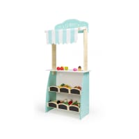 Winado Ensemble de jeu de cuisine en bois avec machine à glaçons et