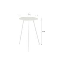 Mesa auxiliar con 3 patas en Madera Blanco JANNIS | Maisons du Monde