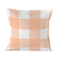 ETHERE Federa per cuscino Fiorentina Quarzo 80X80. 100% cotone 200 fili, extra morbida chiusura con cerniera