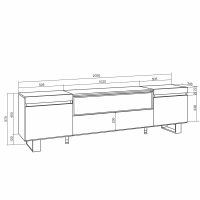Console extensible 90x25/181 cm effet bois noyer Narrow | Maisons du Monde
