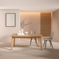 Mesa de comedor efecto madera roble 167x90x75cm-Odin cropped-1