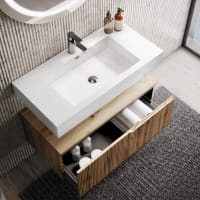 Composition 3 pièces en MDF chêne Venere | Maisons du Monde