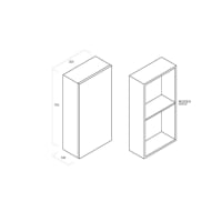 Armario de baño de pared en mdf en roble oscuro-Venere cropped-2