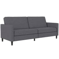 Canapé 3 places convertible en tissu INIZOR - Gris clair