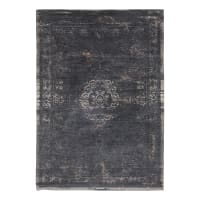 Alfombra lavable para interior/exterior negra 240x340cm Fading world ...