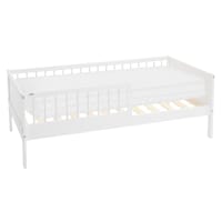 Letto A Soppalco 90 X 190 Cm Con Vani Portaoggetti Bianco Con Materasso Columi 86281701