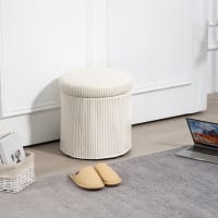 Ottomane De Rangement Pliable En Velours Rose | 76 Cm, Capacité 300 Kg | Pouf Banc Rangement Salon Chambre Tabouret Rangement Chambre