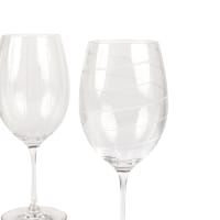 Set De 6 Verres à Vin Rouges En Cristal Au Plomb – Bohême, Gravé, Coloré