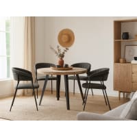 Table Ronde Maison Extensible Table ronde extensible bois : l'intimité du cercle, l'espace de la ...