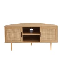 Joli Meuble D'Angle Doré Avec Volutes – Bon État – Hauteur 173 Cm