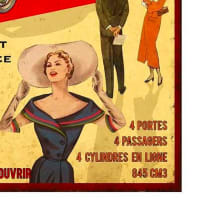 Très belle plaque métallique vintage 20x30 cm neuve emballée - Décoration