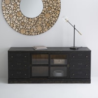 Kesper Piastra Buffet In Ardesia 40x30 Cm Con Piedini Antiscivolo - Vassoio Da Servizio Moderno Nero