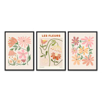 Quadro Decorativo Da Parete Con Scritta 'Love Means...', Colori Crema, Rosa E Nero, MDF, Altezza 50 Cm, Larghezza 36 Cm.