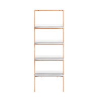 RWRAEO Libreria Scaffale per libri da scrivania Scaffali in legno Libreria industriale moderna e stretta in legno, piccola libreria aperta con struttura per ufficio e casa
