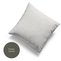 Funda de almohada de lino, algodón y poliéster amarillo 45x125 cm Jávea