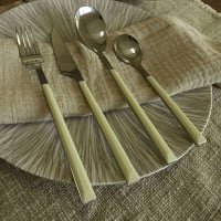 Lot De 6 Cuillères à Café Home Provence Acier Inoxydable - Motif Bleu Élégant