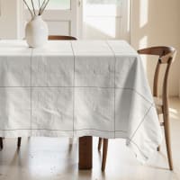 MINT - Nappe anti-tâches 100% coton Prent Taupe