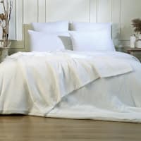 Estoralis ONDAS Copriletto Jacquard In Cotone Per Letto 180cm – Bianco 270x270cm – Fatto In Spagna