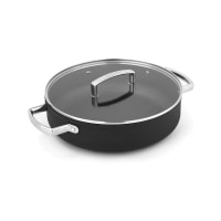 Sautoir 28cm Revêtement Céramique Noir RobuCook - Poignées Silicone, Tous Feux Dont Induction