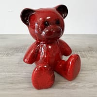 Serre-livres Statue Personnage Assis Noir Et Blanc - Fonte, 12 Cm
