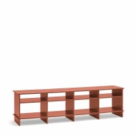 Mueble tv de cristal templado naranja oscuro y estructura de cromo ...