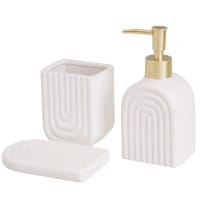 GEDY Karima Porte-Savon Céramique Blanc – Élégant & Résistant Salle De Bain 13,5 Cm