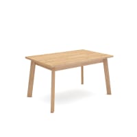 Mesa comedor efecto madera roble 140x90x75cm-Odin