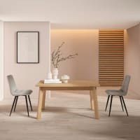 Mesa comedor efecto madera roble 140x90x75cm-Odin cropped-1