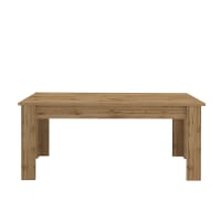 Mesa extensible para 6-8 personas 140/190 cm efecto madera roble-Jesi