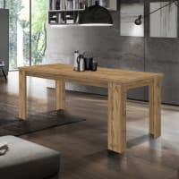Mesa extensible para 6-8 personas 140/190 cm efecto madera roble-Jesi cropped-2