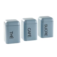 KitchenCraft Living Nostalgia - Lot De 3 Boîtes Thé Café Sucre Crème Antique Vintage Hermétiques