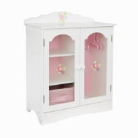 Armoire De Poupée Avec 10 Cintres – Mini Dressing Pour Poupées 15-17 Cm, Organisateur Portable