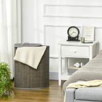 Panier à linge 80 l avec sac à linge : panier à linge amovible étroit